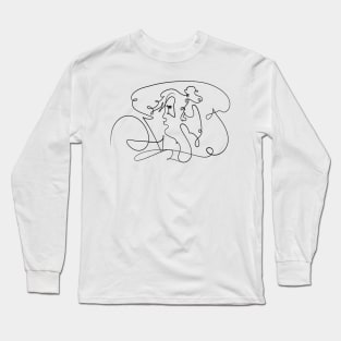 French Style Portrait Of A Lady Long Sleeve T-Shirt